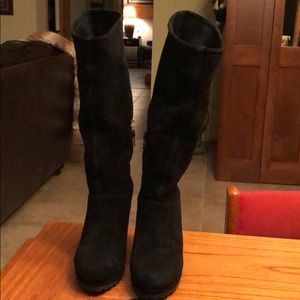 Black Suede Boots 6